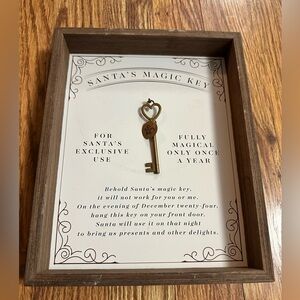 “Santa’s Magic Key” Wood Sign